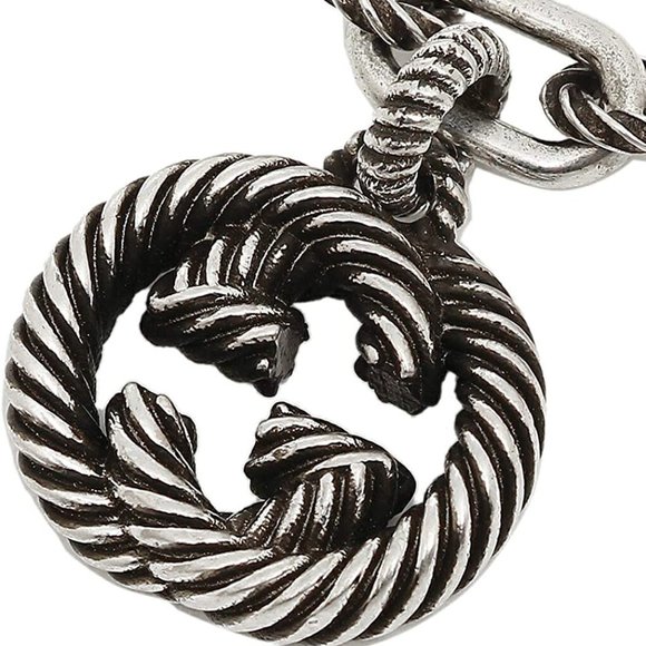 Gucci Silver Bracelet with Interlocking GG Charm - Picture 2 of 7